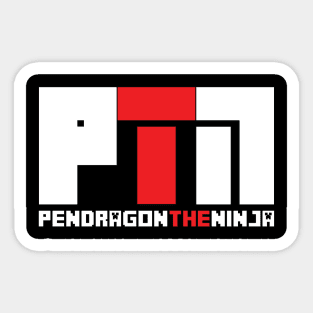 Pendragon The Ninja | Youtube Channel Logo Design Sticker